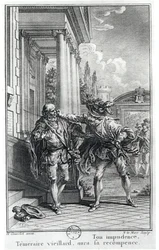 Escena de lucha, ilustración para 